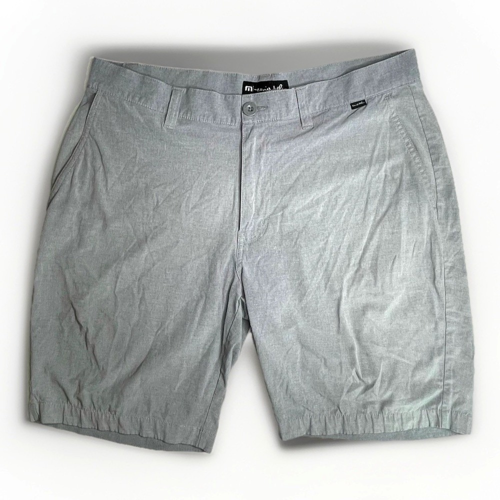 Travis Mathew Men's HEFNER 2.0 Short Performance Golf Gray 1MW547 35" x 9"